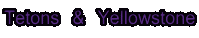 Tetons & Yellowstone